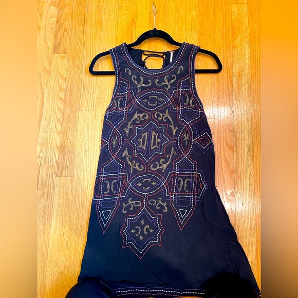 Size 6 free people beaded dress - Picture 1 of 2